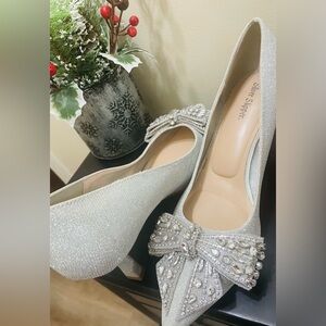 Silver Slipper Silver Women's Heels